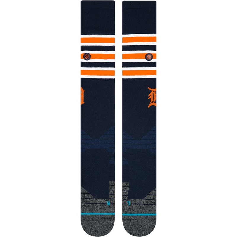 STANCE MLB Detroit Tigers Stripe Crew Socks Orange