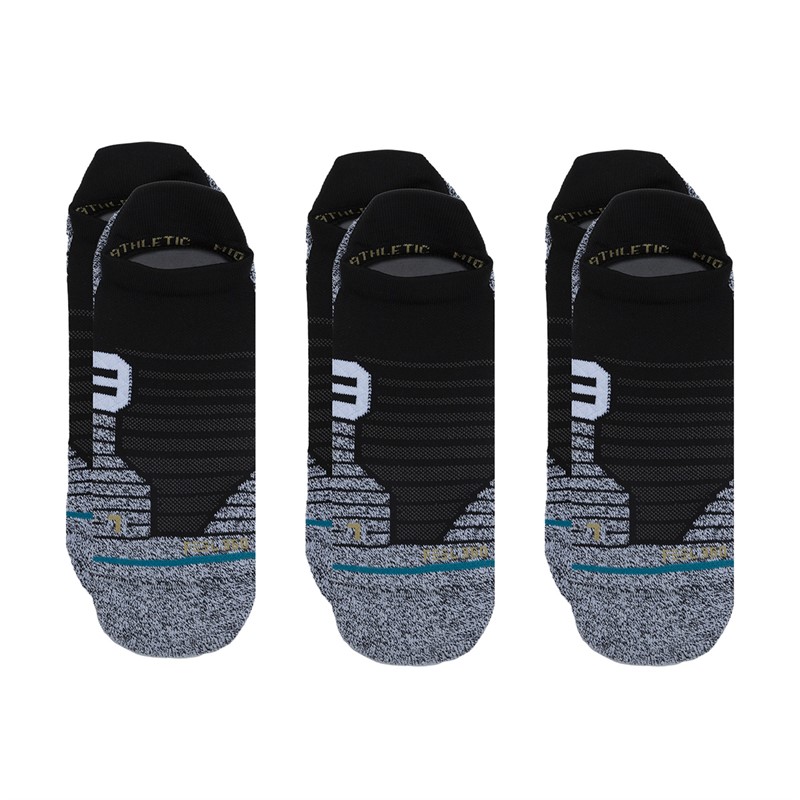 STANCE Versa Cushioned Three Pack Training Tab Socks Black