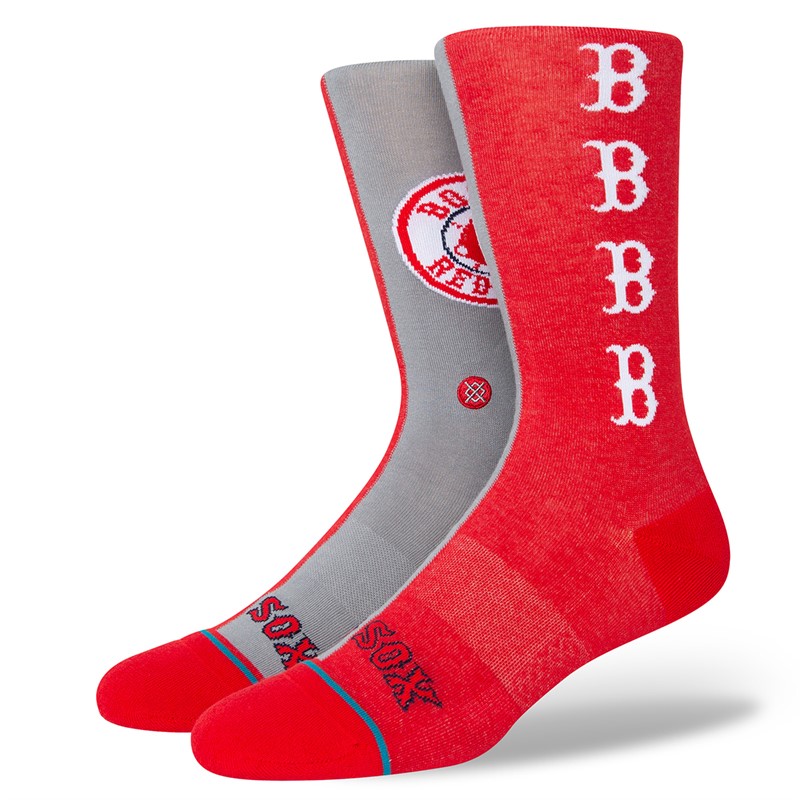 STANCE MLB Boston Sox Split Crew Socks Red