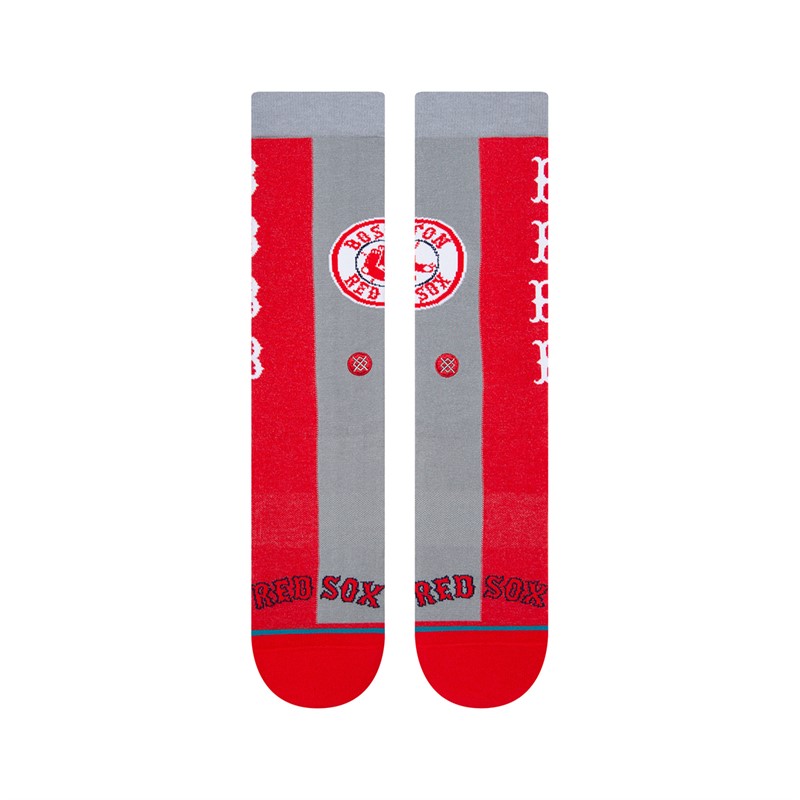 STANCE MLB Boston Sox Split Crew Socks Red