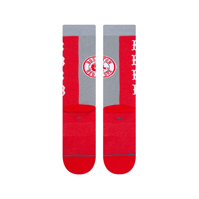 Buy STANCE MLB Boston Sox Split Crew Socks Red