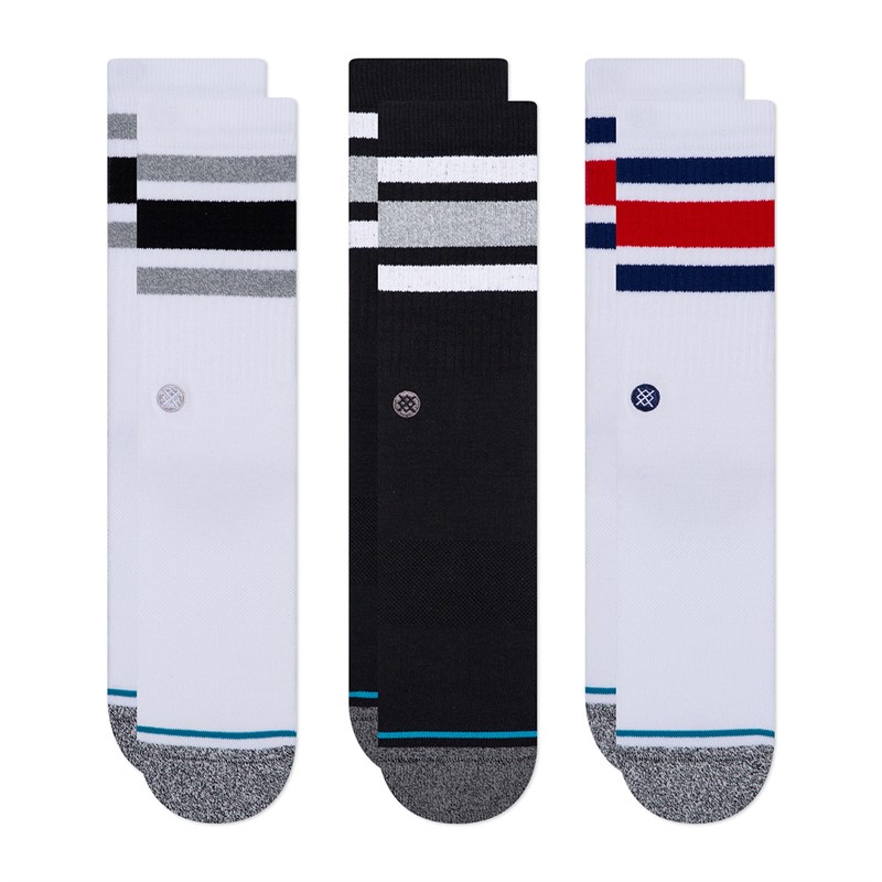 STANCE The Boyd Three Pack Crew Socks Multi