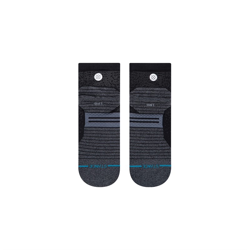 STANCE Cushioned Running Quarter Socks Black