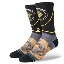 STANCE Unisex NBA Golden State Warriors City Edition 2023 Crew Sokken Zwart