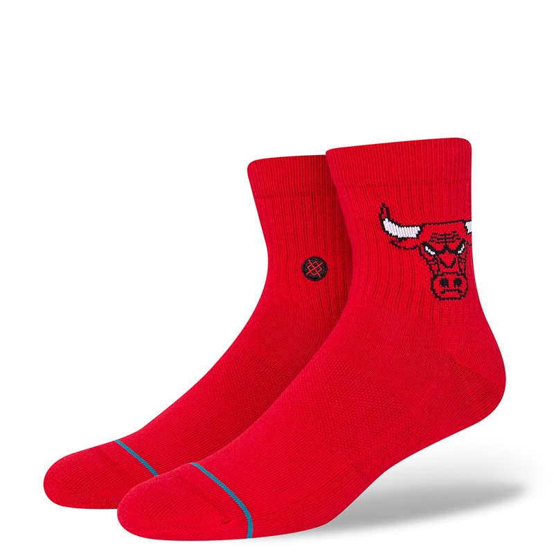 STANCE Unisex All Gender NBA Chicago Bulls Skarpety do kostek Czerwony