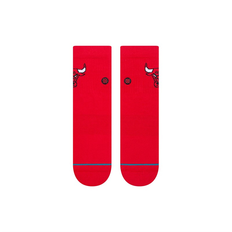 STANCE Unisex All Gender NBA Chicago Bulls Skarpety do kostek Czerwony