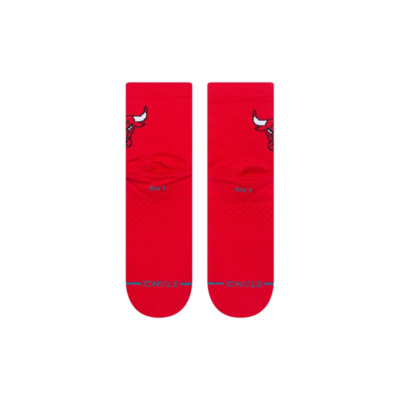 STANCE Unisex All Gender NBA Chicago Bulls Skarpety do kostek Czerwony