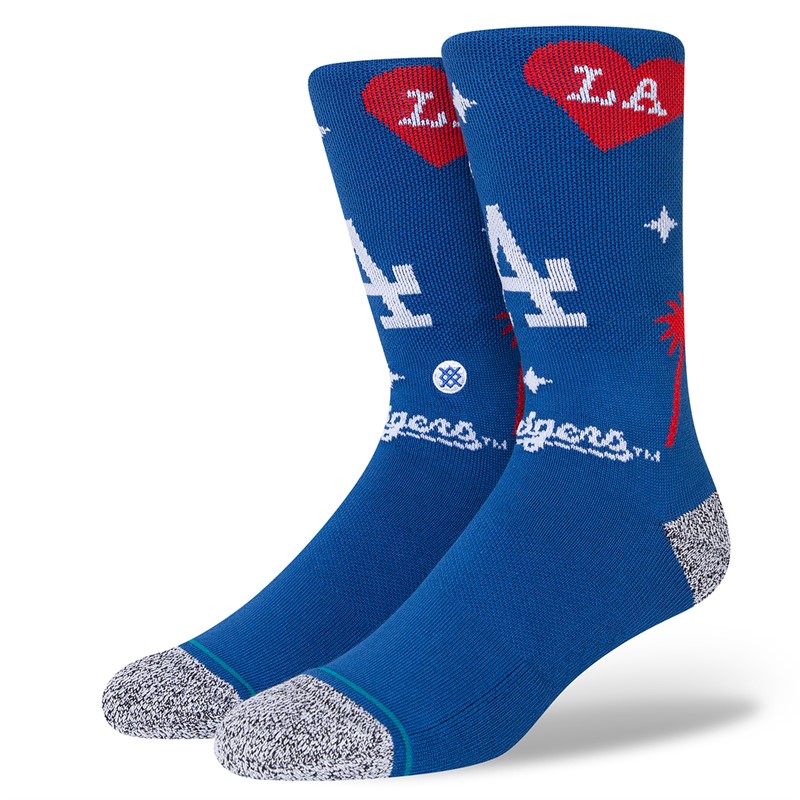 STANCE Unisex All Gender MLB La Landmark Skarpety Niebieski