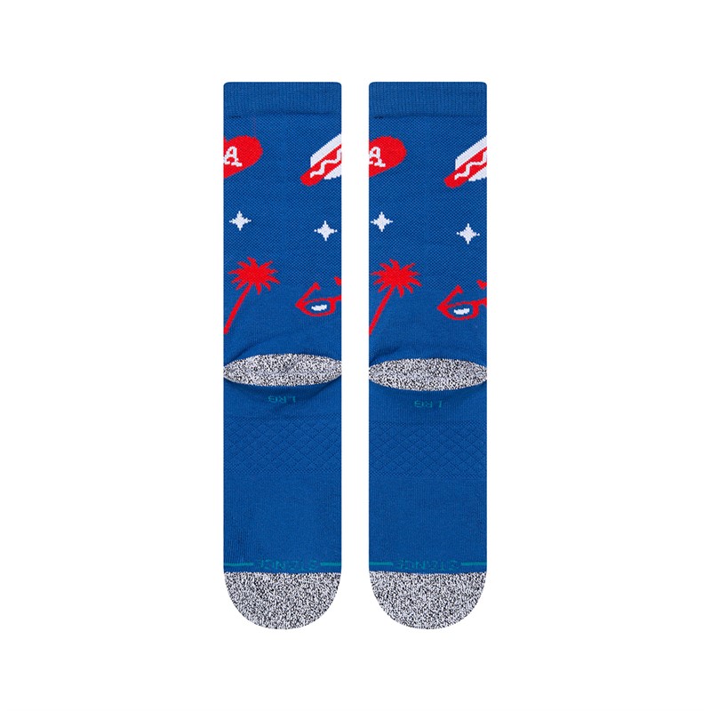 STANCE Unisex All Gender MLB La Landmark Skarpety Niebieski