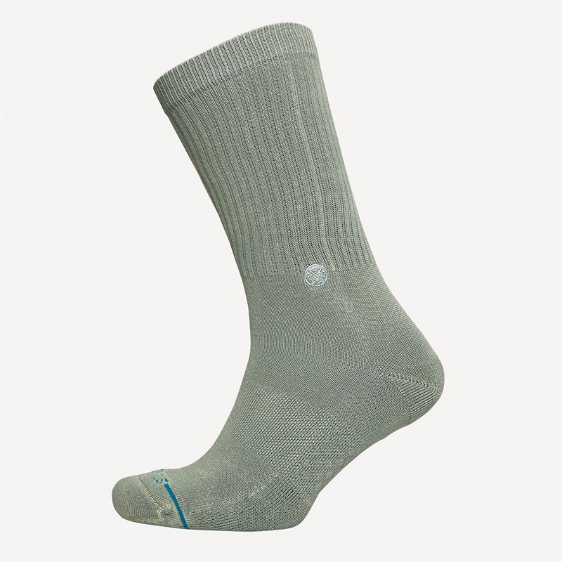 STANCE Icon Dyed Crew Socks Sea Green