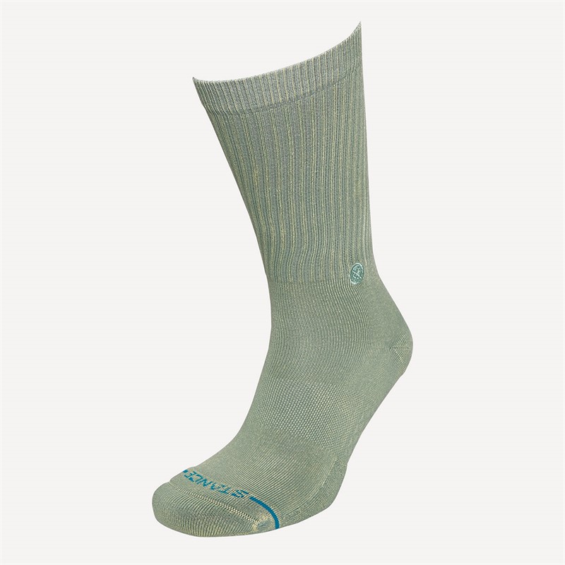 STANCE Icon Dyed Crew Socks Sea Green
