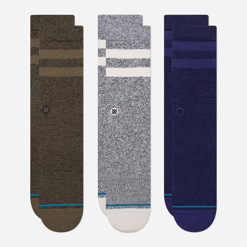 STANCE Joven Three Pack Cushioned Crew Socks Grey