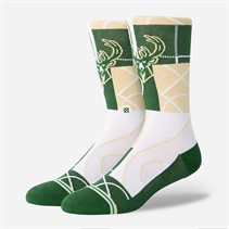 STANCE NBA Milwaukee Bucks Zone Graphic Crew Socks Green