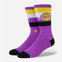 STANCE NBA Los Angeles Lakers Cushioned Crew Socks Purple