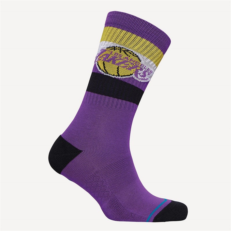 STANCE NBA Los Angeles Lakers Cushioned Crew Socks Purple