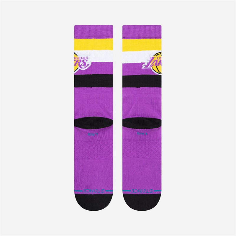 STANCE NBA Los Angeles Lakers Cushioned Crew Socks Purple