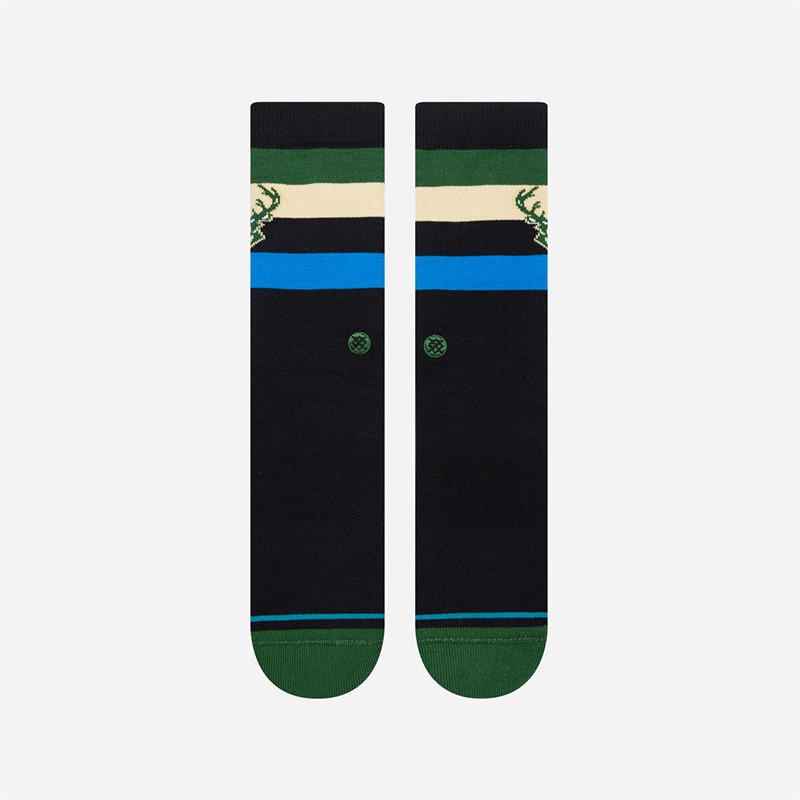 STANCE NBA Milwaukee Bucks Cushioned Crew Socks Dark Green