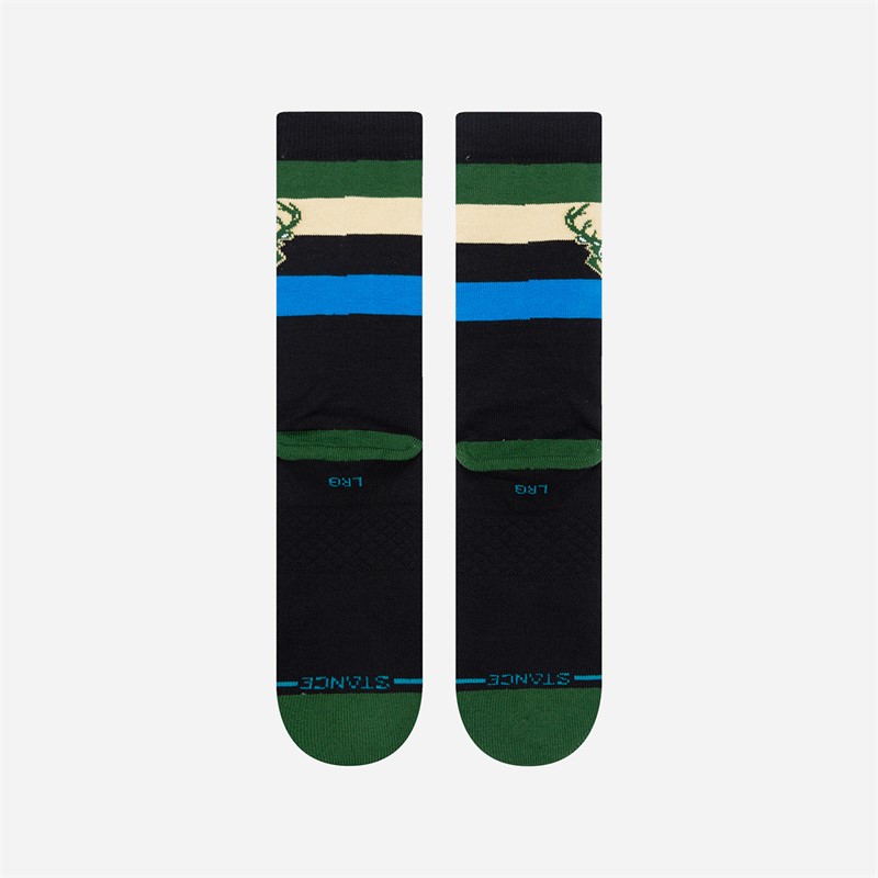 STANCE NBA Milwaukee Bucks Cushioned Crew Socks Dark Green