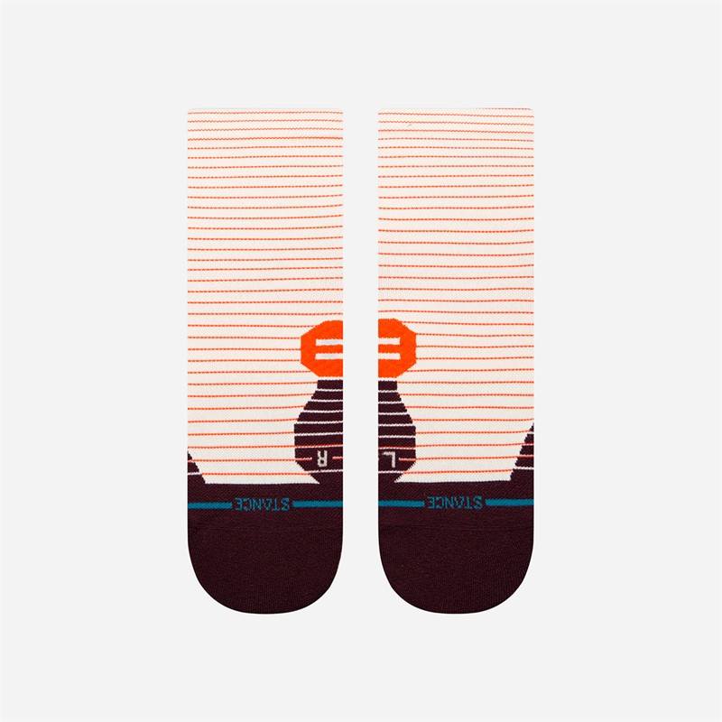 STANCE Womens Micro Light Quarter Running Socks Magenta