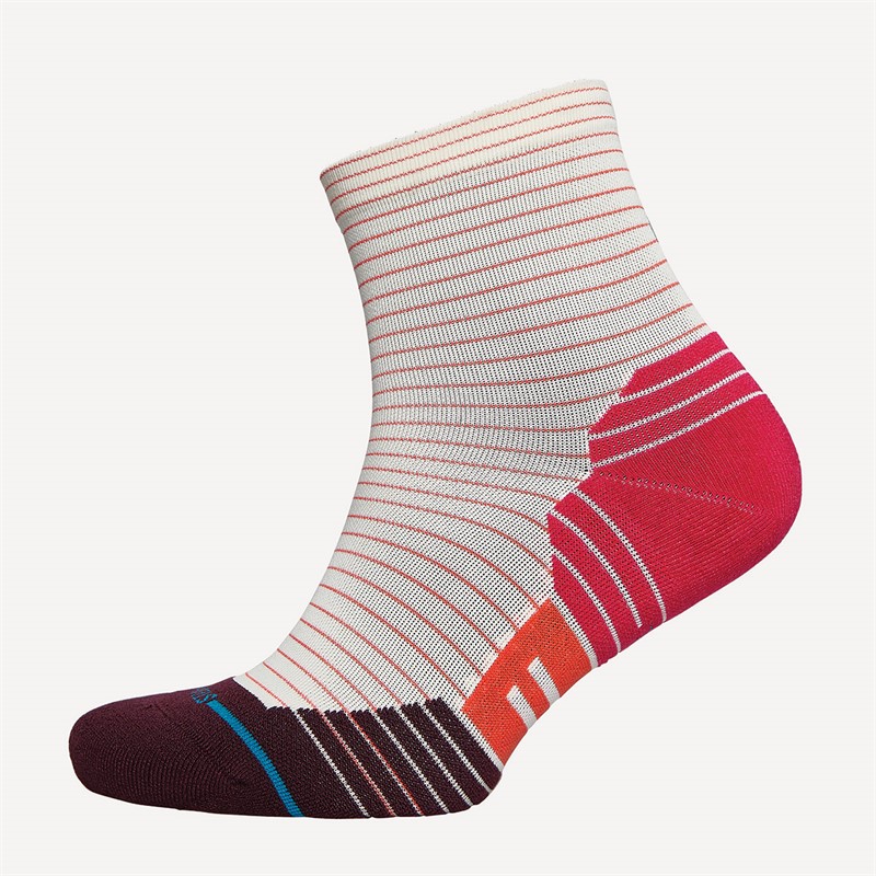 STANCE Womens Micro Light Quarter Running Socks Magenta