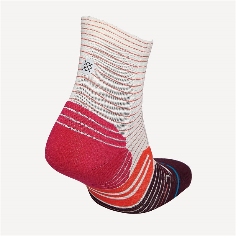 STANCE Womens Micro Light Quarter Running Socks Magenta