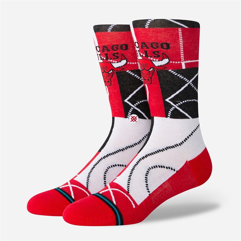 STANCE NBA Chicago Bulls Zone Graphic Crew Socks Red