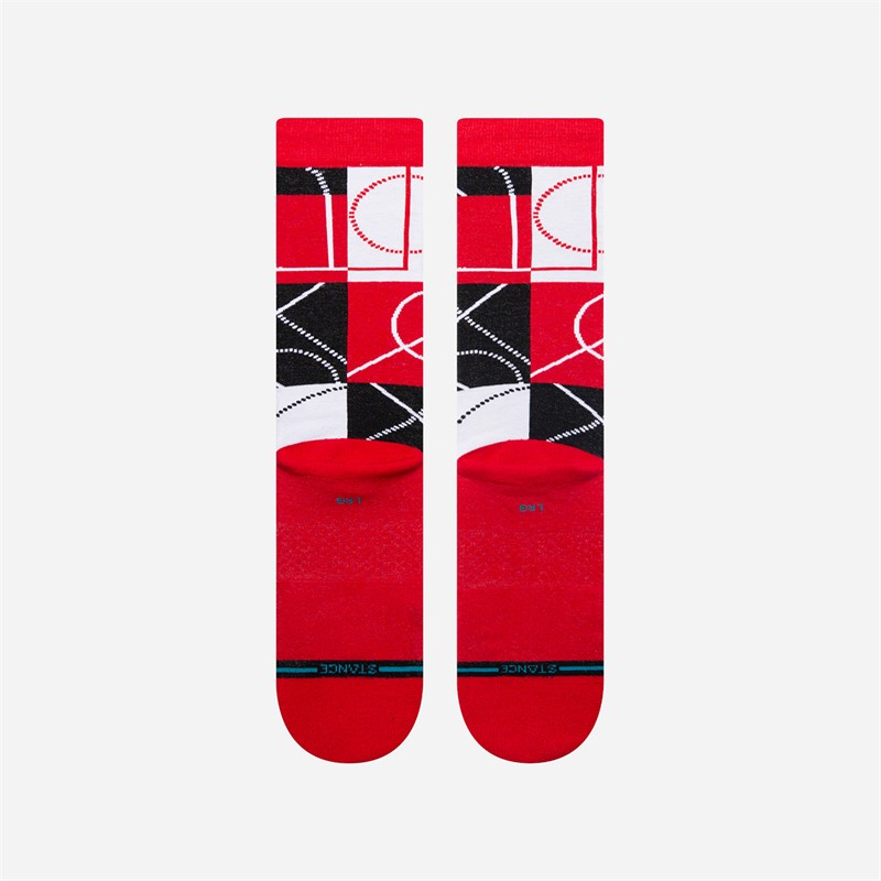 STANCE NBA Chicago Bulls Zone Graphic Crew Socks Red