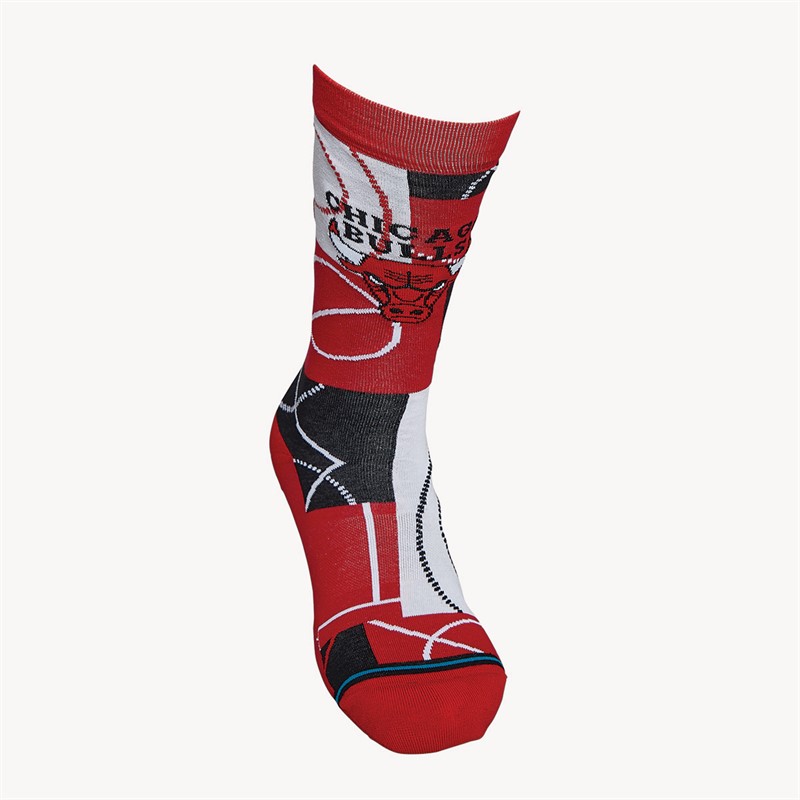 STANCE NBA Chicago Bulls Zone Graphic Crew Socks Red