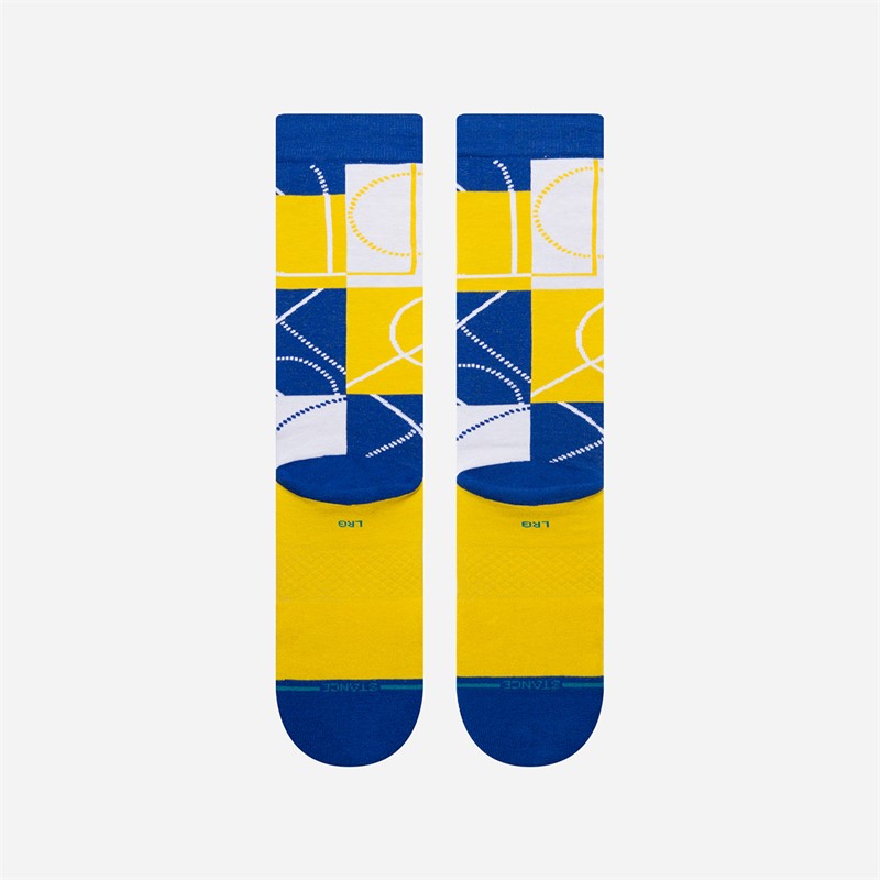 STANCE NBA Golden State Warriors Zone Graphic Crew Socks Royal
