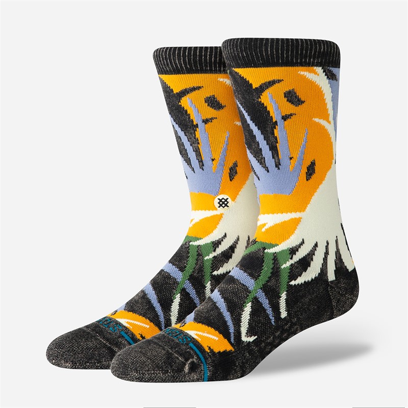 STANCE Yacht Club Graphic Crew Socks Black