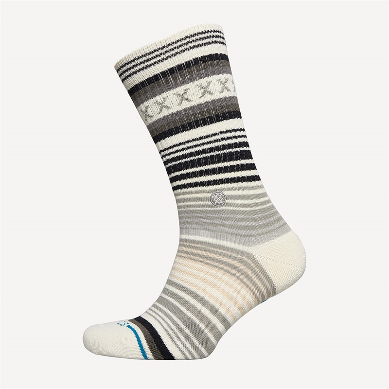 STANCE Curren Striped Three Pack Crew Socks Forest