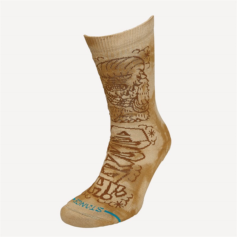 STANCE Star Wars Dj Chewie Graphic Crew Socks Sand