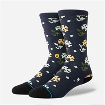 STANCE Pop End Floral Crew Socks Navy