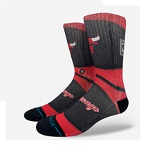 STANCE NBA Chicago Bulls Mini Ball Graphic Crew Socks Red