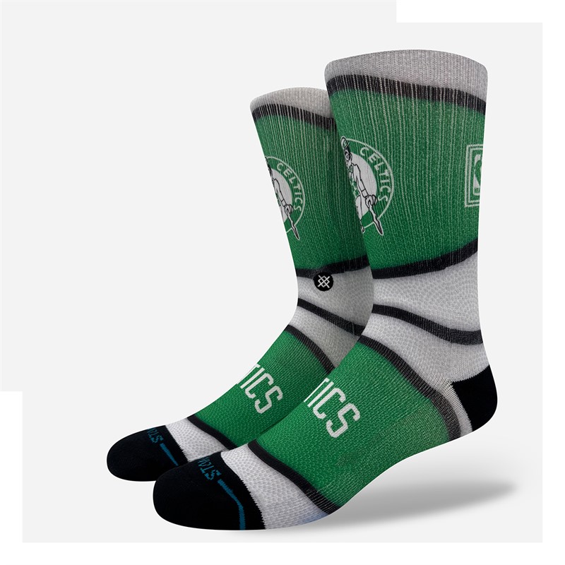 STANCE NBA Boston Celtics Mini Ball Graphic Crew Socks Green