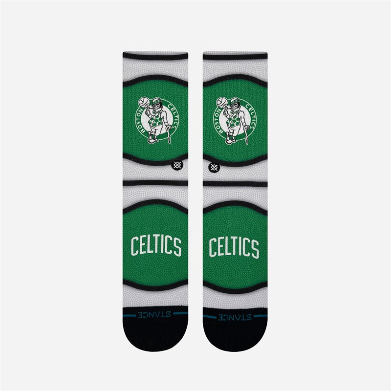 STANCE NBA Boston Celtics Mini Ball Graphic Crew Socks Green