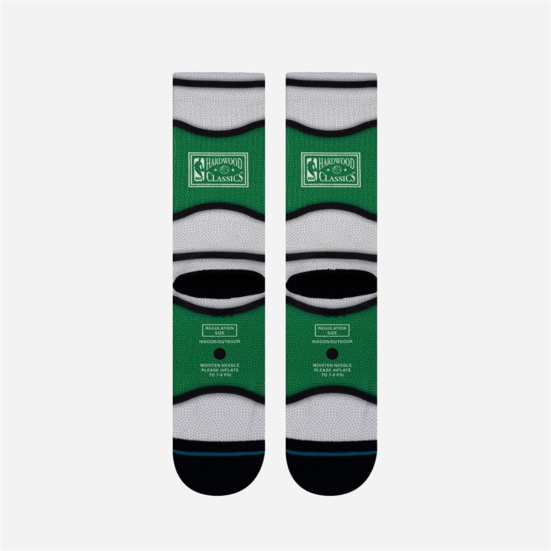STANCE NBA Boston Celtics Mini Ball Graphic Crew Socks Green