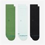 STANCE Icon Three Pack Quarter Socks Green