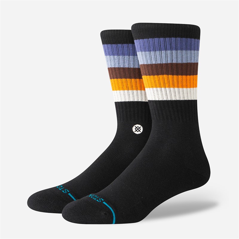 STANCE Maliboo Striped Crew Socks Indigo