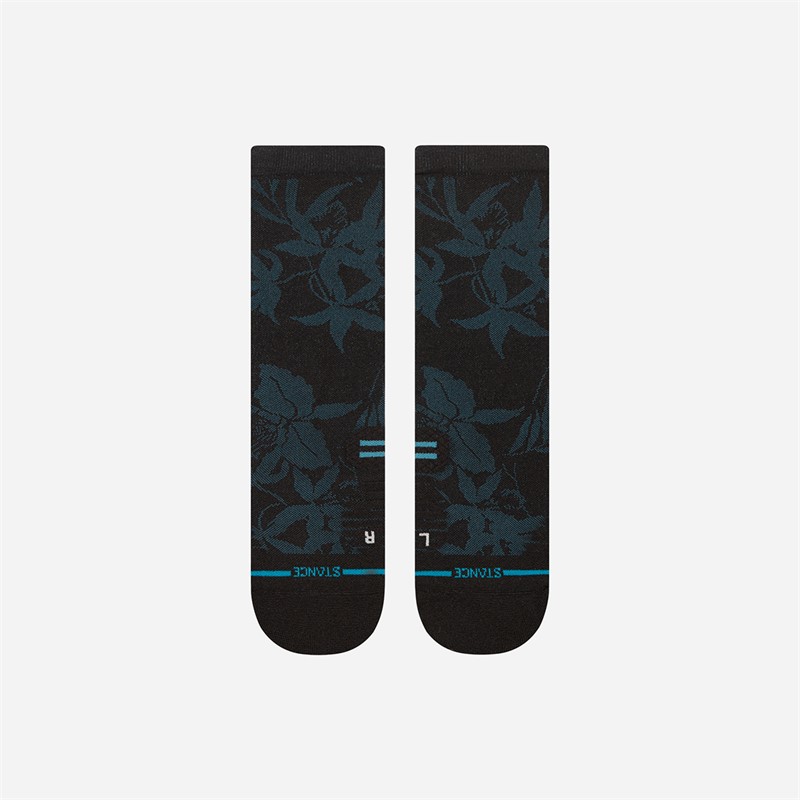 STANCE Off The Trail Graphic Crew Socks Black