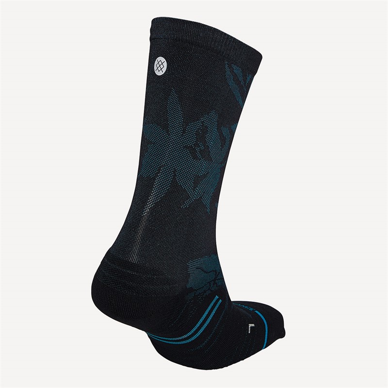 STANCE Off The Trail Graphic Crew Socks Black