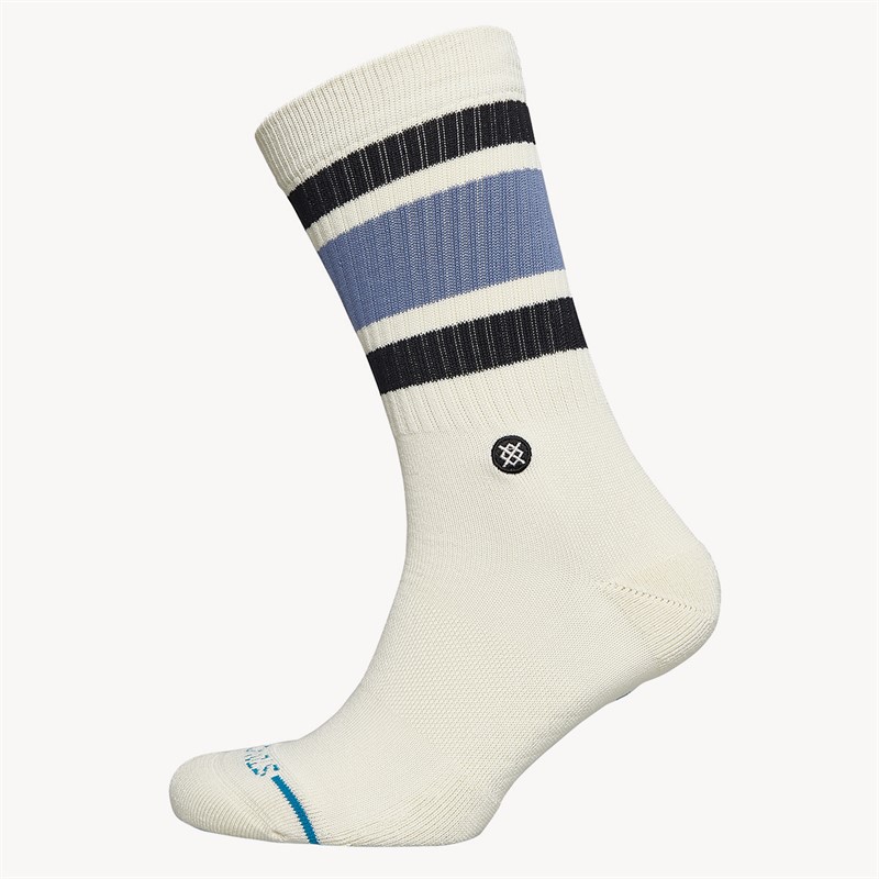 STANCE Boyd Striped Crew Socks Stone Blue