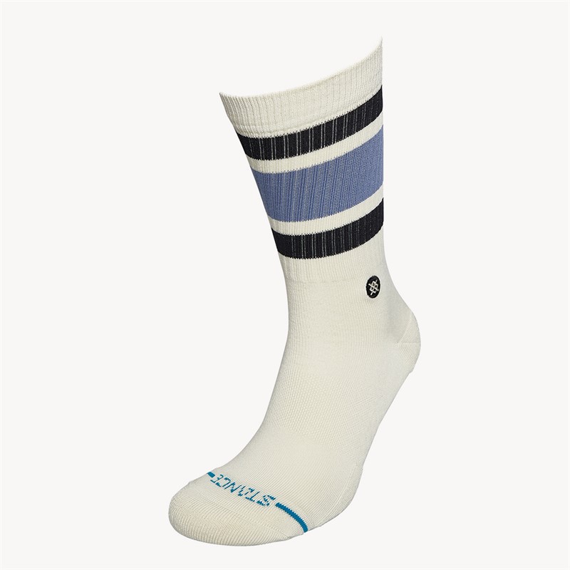 STANCE Boyd Striped Crew Socks Stone Blue
