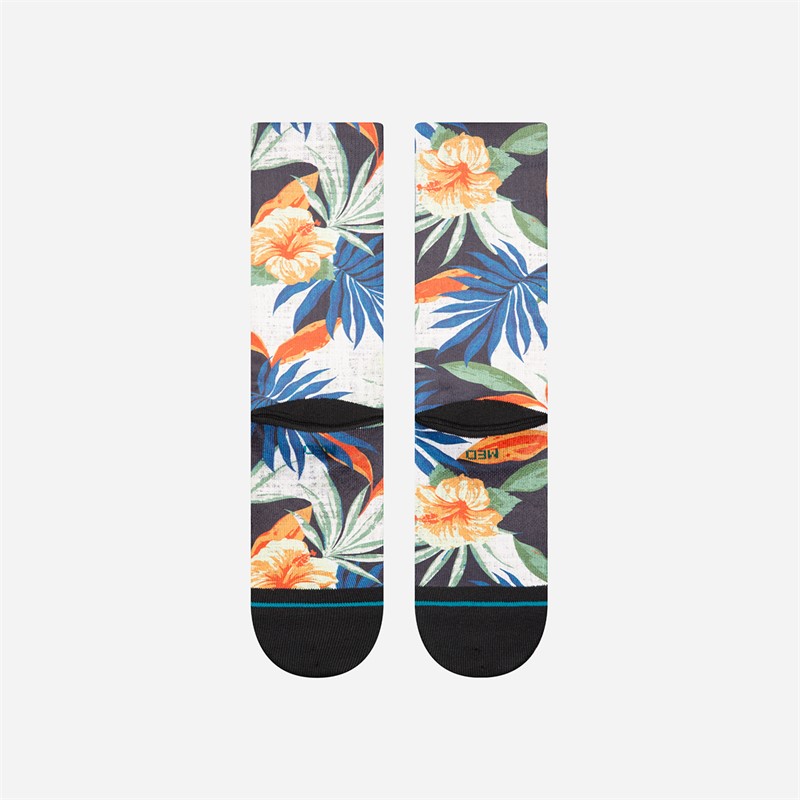 STANCE Tiki Tides Graphic Crew Socks Black