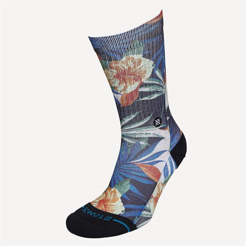 STANCE Tiki Tides Graphic Crew Socks Black