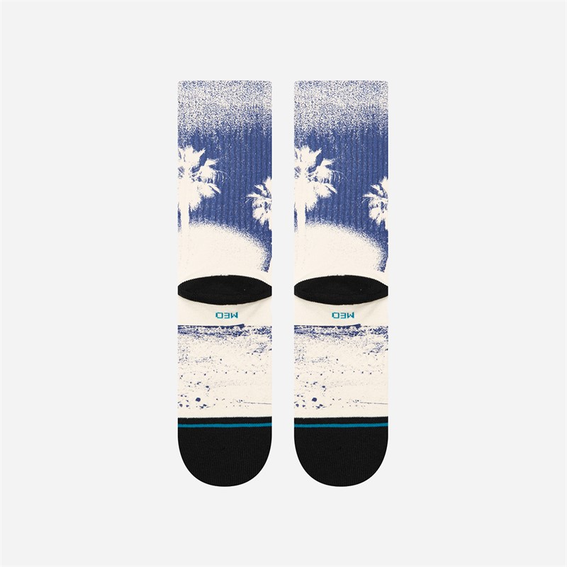 STANCE In Paradise Graphic Crew Socks Indigo