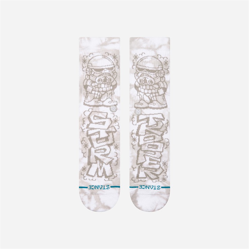 STANCE Star Wars DJ Trooper Graphic Crew Socks White