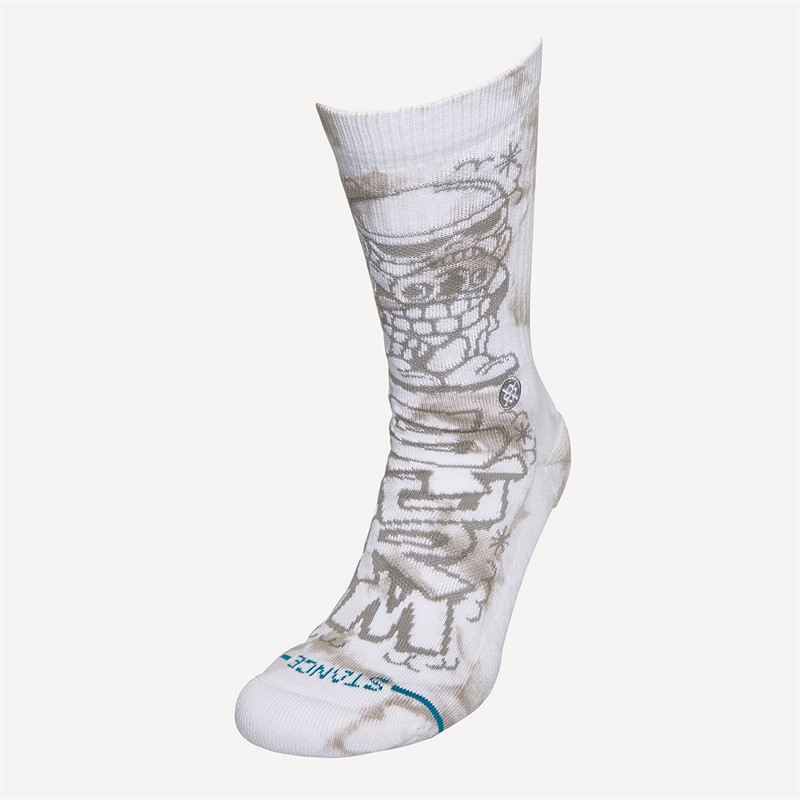 STANCE Star Wars DJ Trooper Graphic Crew Socks White