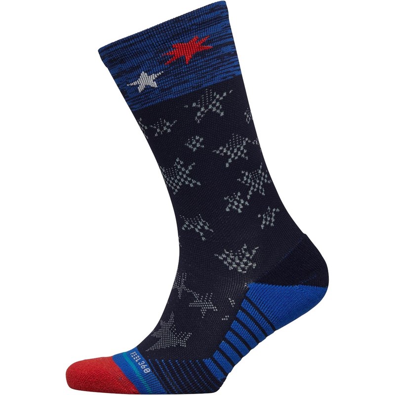 Buy STANCE Mens United Cushioned Training Crew Socks Navy/Blue/Red