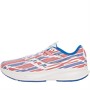 Saucony Mens Ride 15 Neutral Running Shoes White/Blue/Red